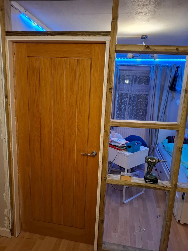 Door frame preparation